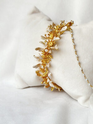 Blooming Trail Bangle – snowy white