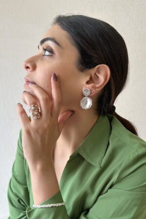Comet Earrings Silver-02