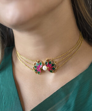 Gul Nuwwar Choker Gold
