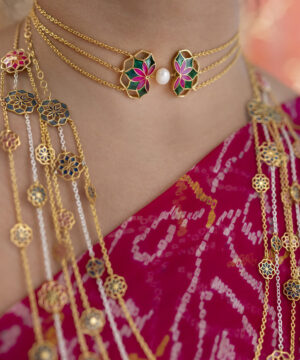 Gul Nuwwar Choker Gold1