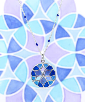 Kaleidoscope Treasure Pendant Blue2
