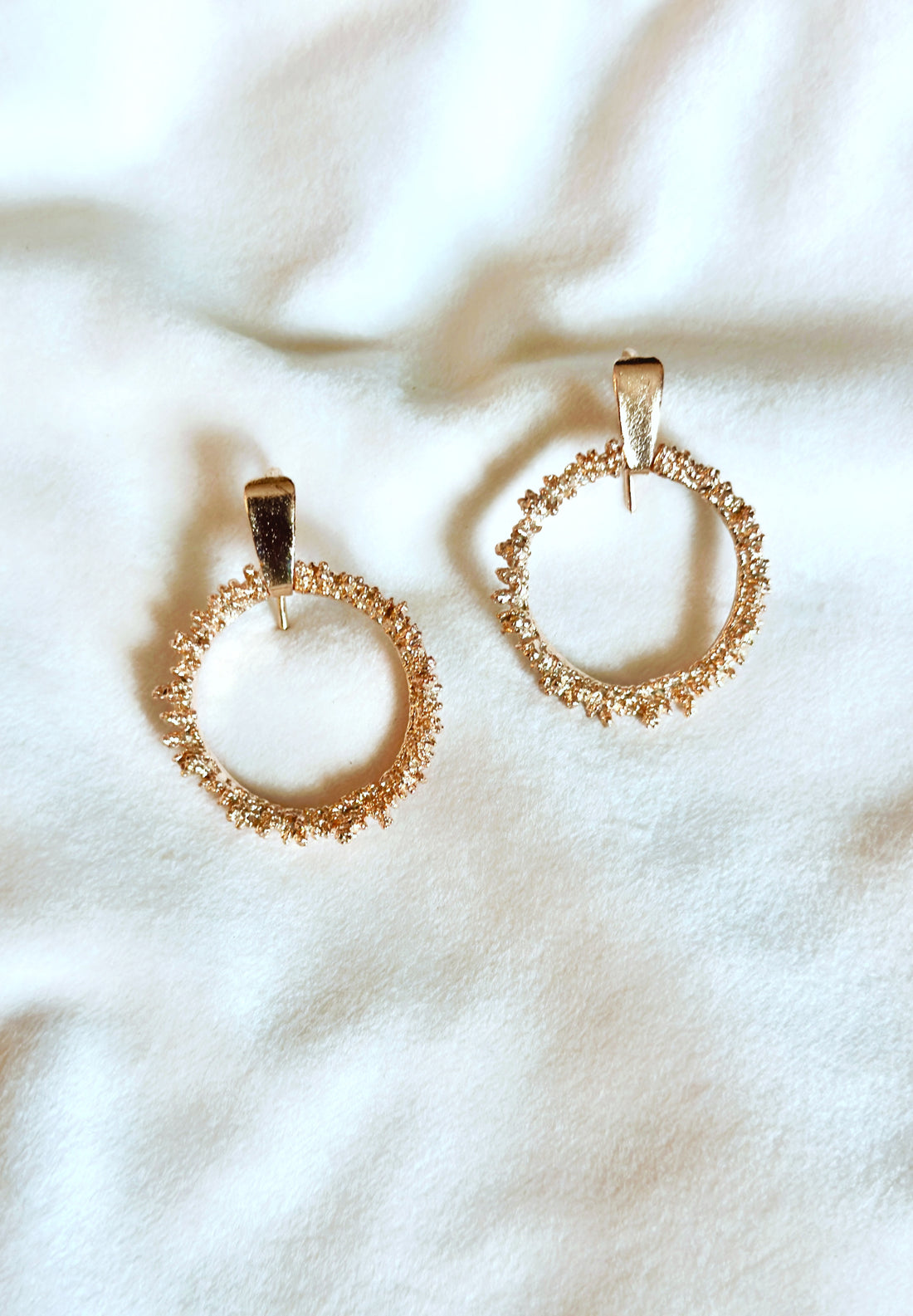 Meteorite Dangles Rose Gold