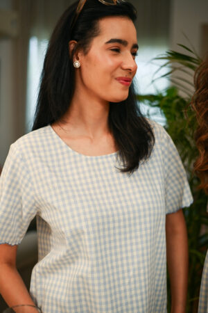 Pearl cup studs Silver-03