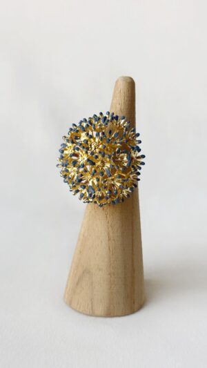 Springtime Sunshine Ring Forget-me-not blue