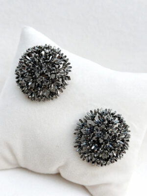 Springtime Sunshine Studs Black-01