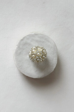 Sunshine Mini Pearl Ring Silver1