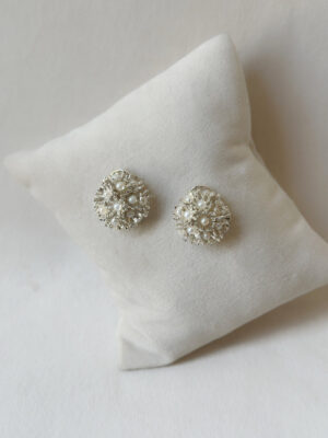 Sunshine Mini Pearl Studs - Silver