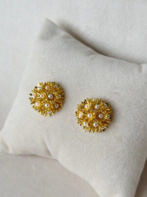 Sunshine Mini Pearl Studs – Gold