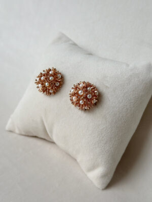 Sunshine Mini Pearl Studs – Rose Gold