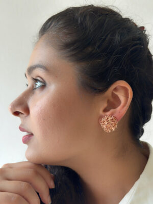 Sunshine mini studs Rose-01