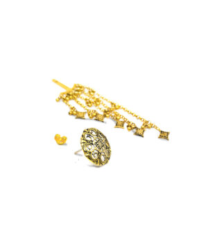 Thar Dhora bhujali earrings Gold2