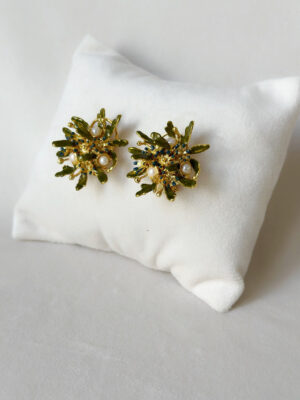 Wild Flower Bouquet Studs Blue3