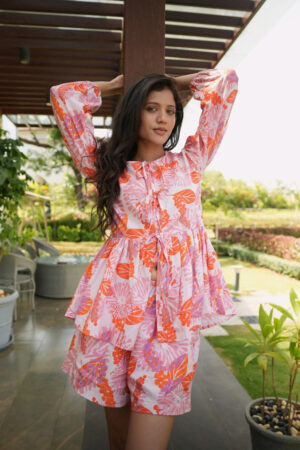 Wildflower Tie Up Blouse-01