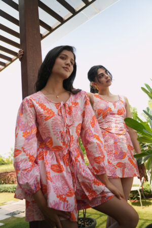 Wildflower Tie Up Blouse-04