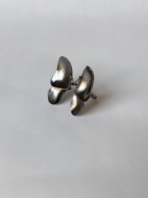 Wings of Spring Open Flexible Ring - Black