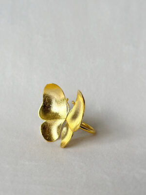 Wings of Spring Open Flexible Ring - Gold1