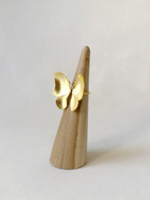 Wings of Spring Open Flexible Ring - Gold4